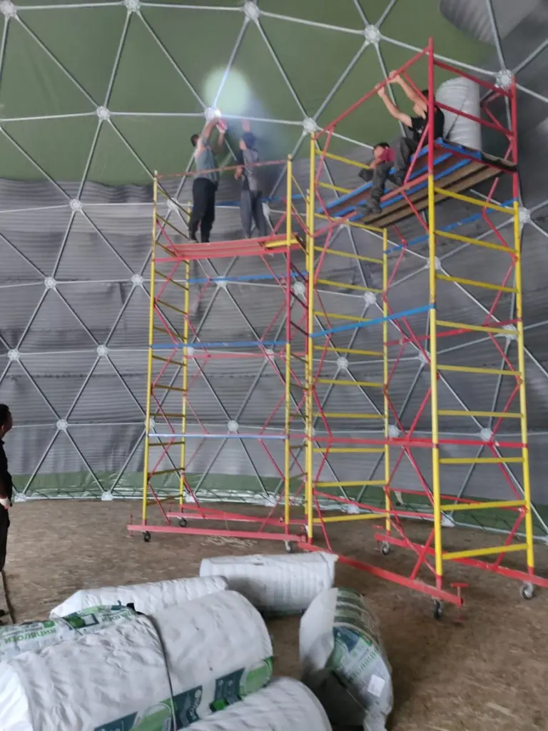 Утепление шатров