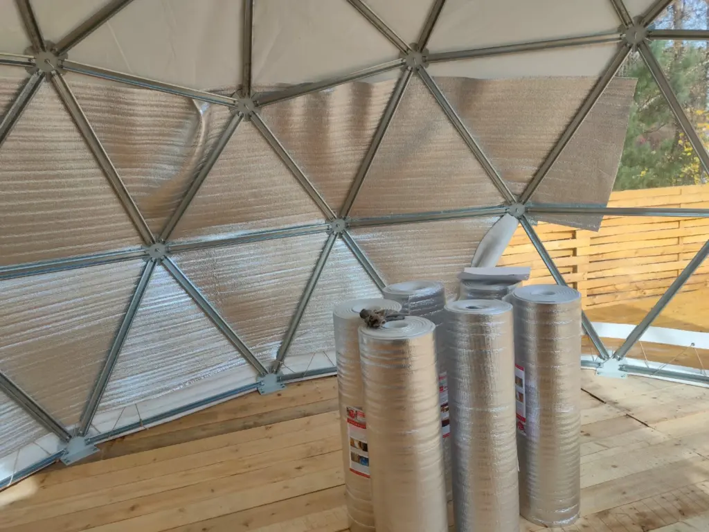 Утепление шатров