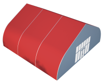 РусТент - Тентовый ангар 15x15 (225 м²)