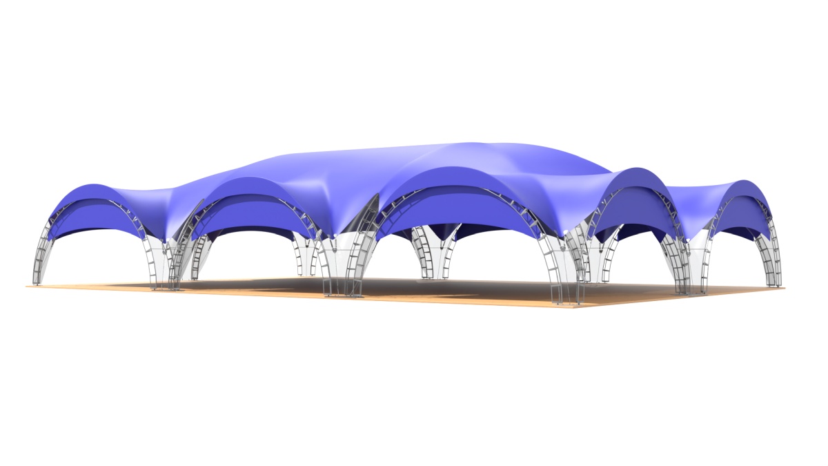 Арочный шатер 30х20 (600 м²)