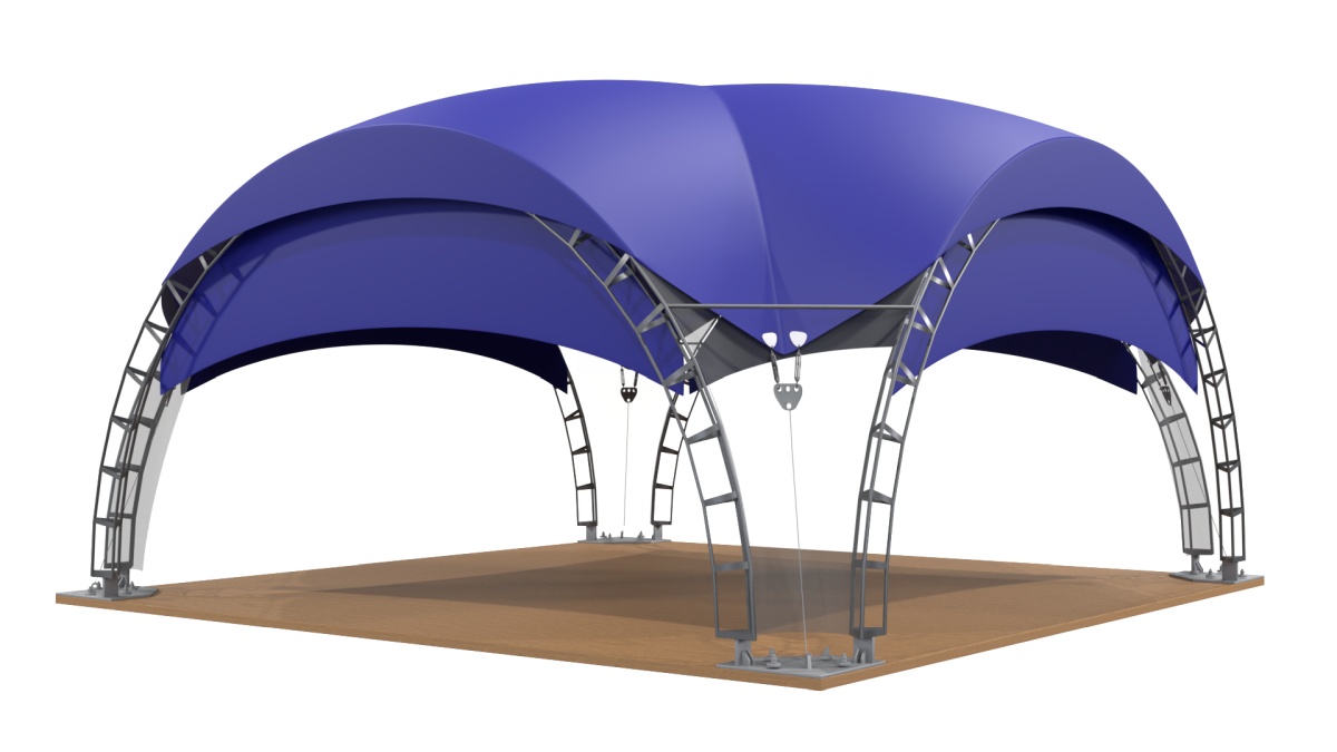 Арочный шатер дюна 8х8 (64 м²)