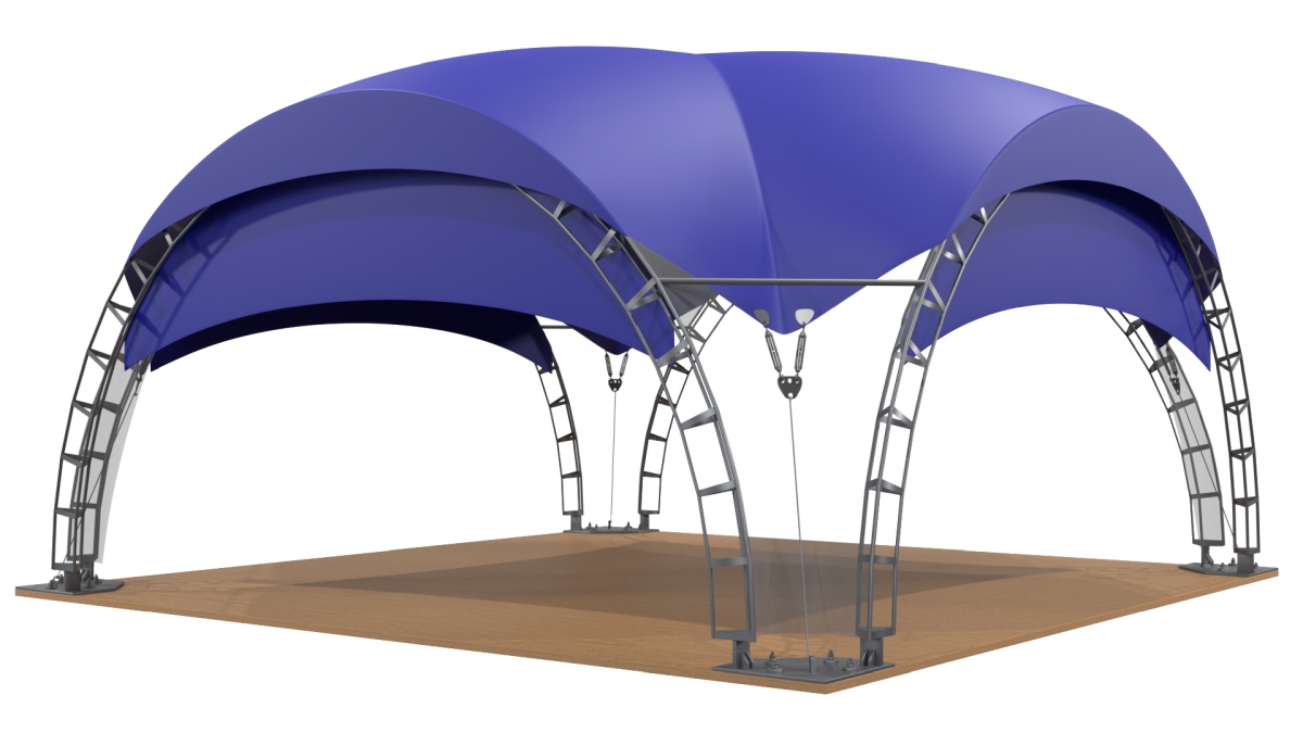 Арочный шатер дюна 10х10 (100 м²)