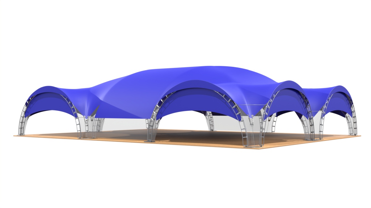 Арочный шатер 25х20 (500 м²)