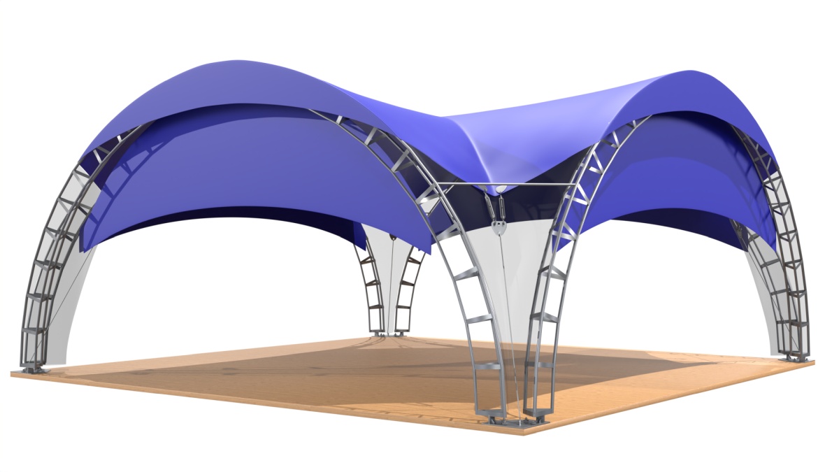 Арочный шатер 6х6 (36 м²)