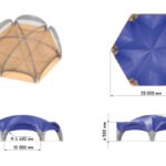 Rus Tent - Арочный шатер гексагональ 20х17,4 (260 м²)