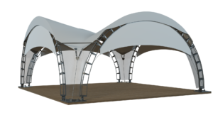 Арочный шатер 8х8 – 64 м²