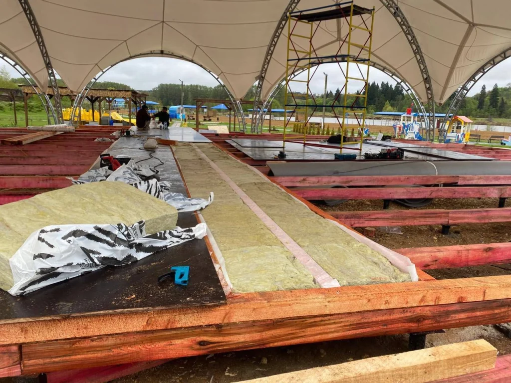 Утепление шатров